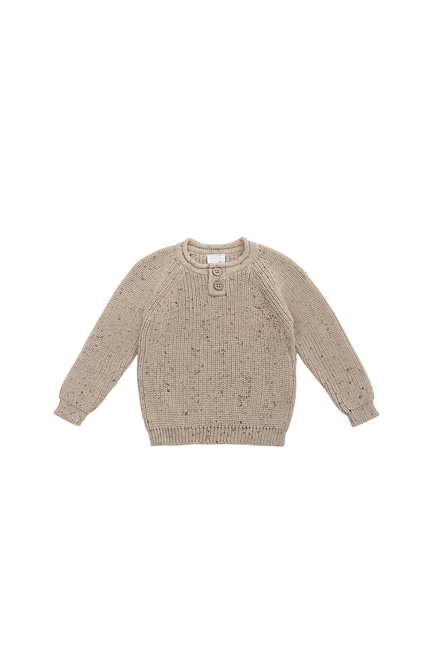 Sam Knitted Jumper - Malt Fleck Childrens Jumper from Jamie Kay NZ