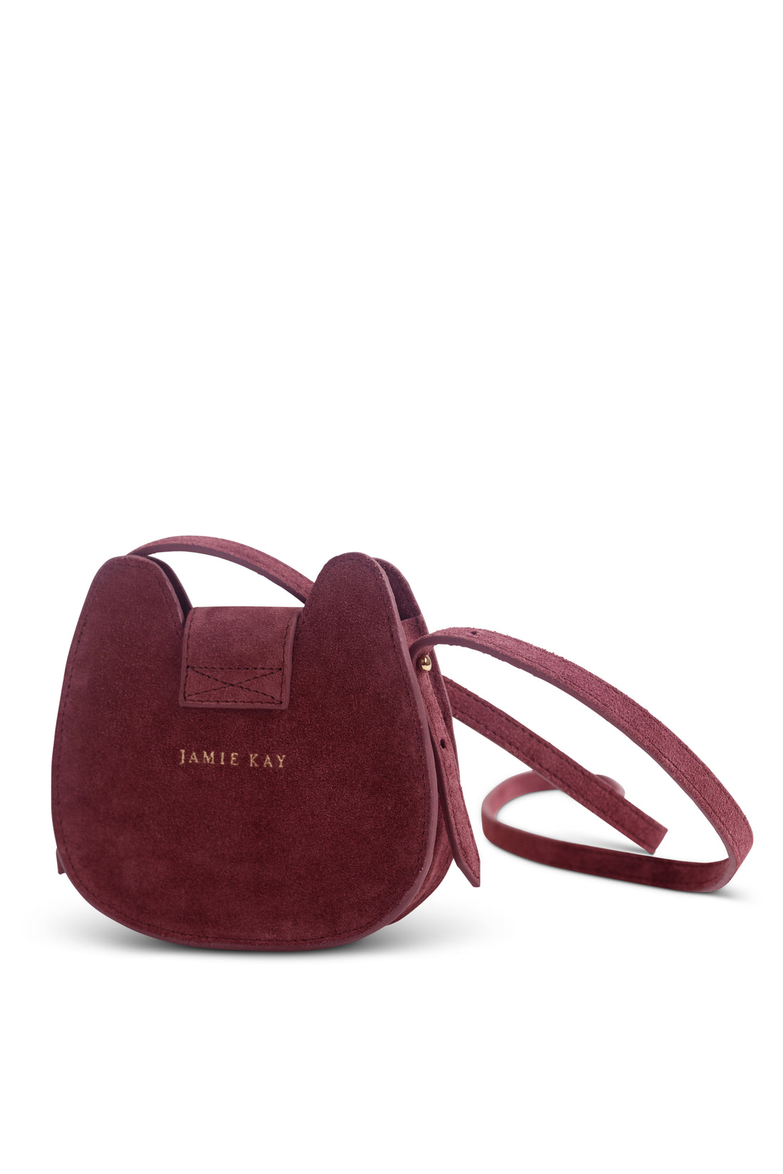 Jamie Kay Leather Shoulder Bag - Plum Pink Childrens Bag from Jamie Kay NZ
