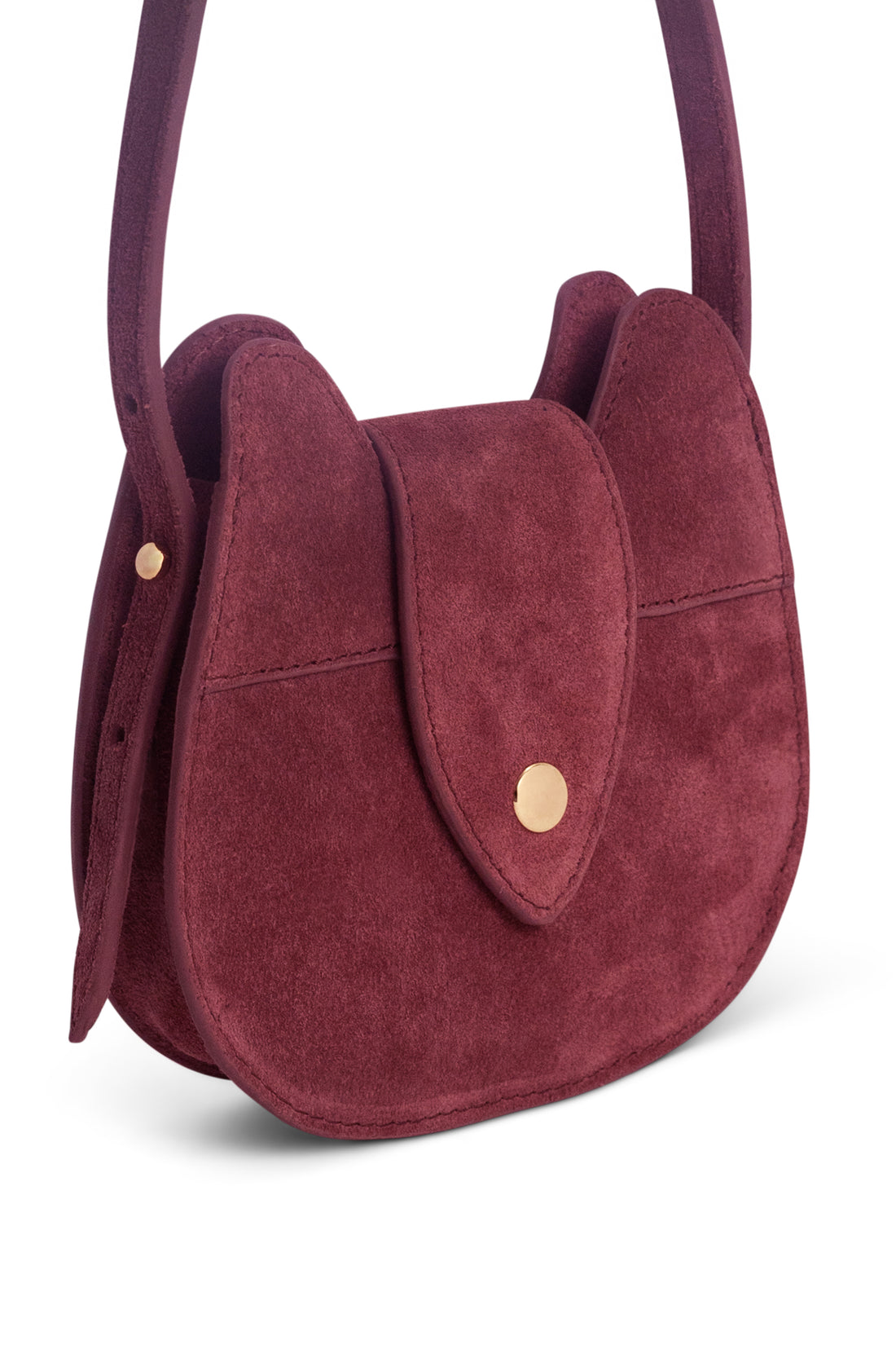 Jamie Kay Leather Shoulder Bag - Plum Pink Childrens Bag from Jamie Kay NZ