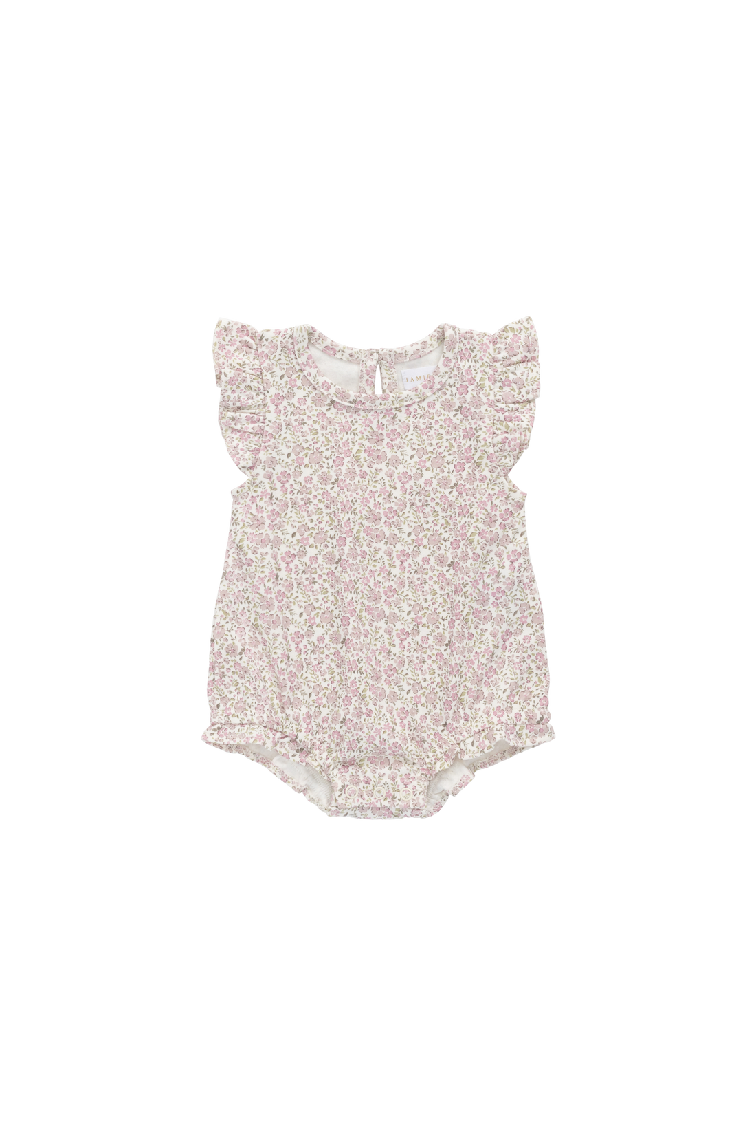Organic Cotton Adrienne Playsuit - Tully Mauve Childrens Playsuit from Jamie Kay NZ