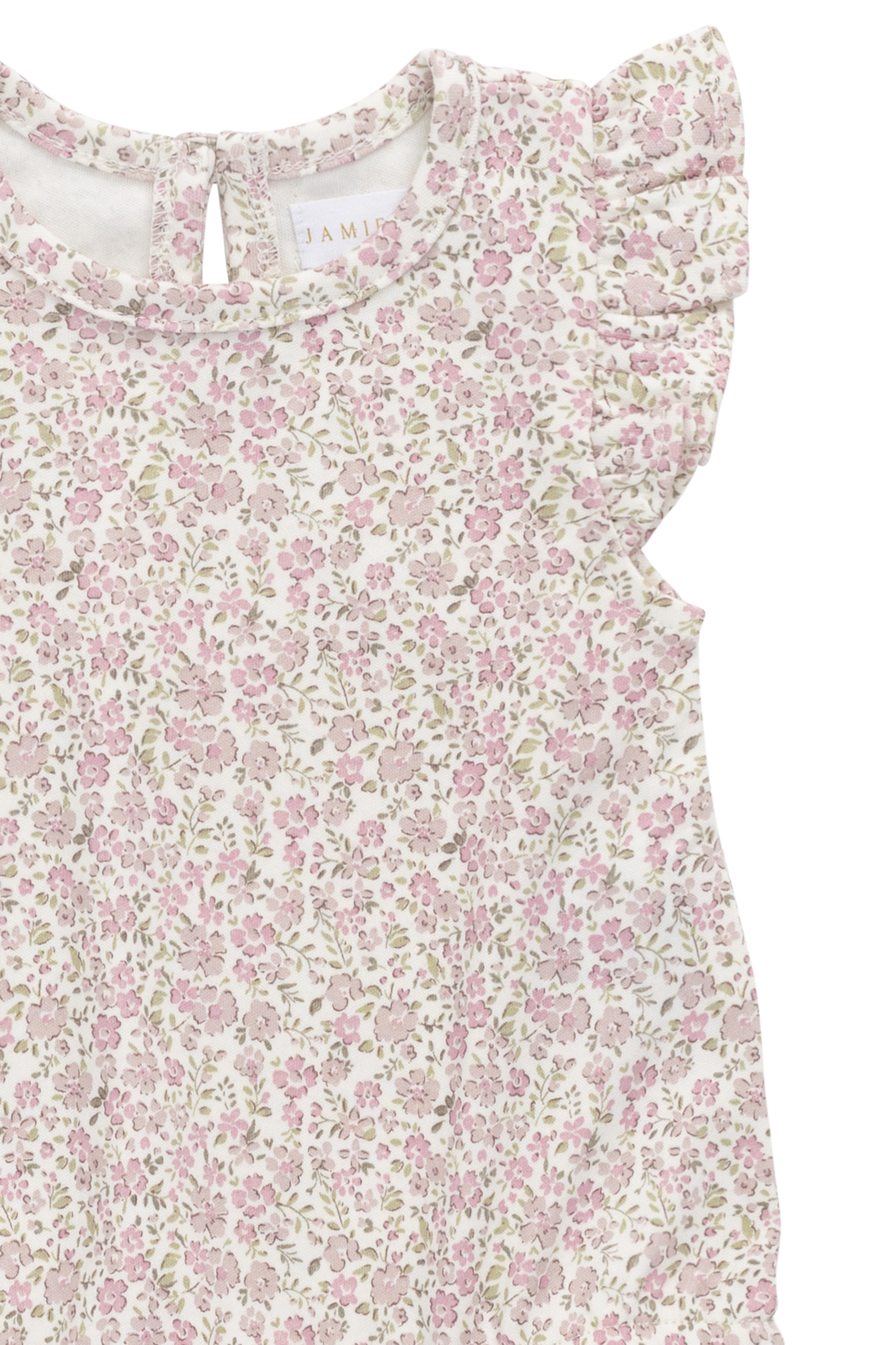 Organic Cotton Adrienne Playsuit - Tully Mauve Childrens Playsuit from Jamie Kay NZ