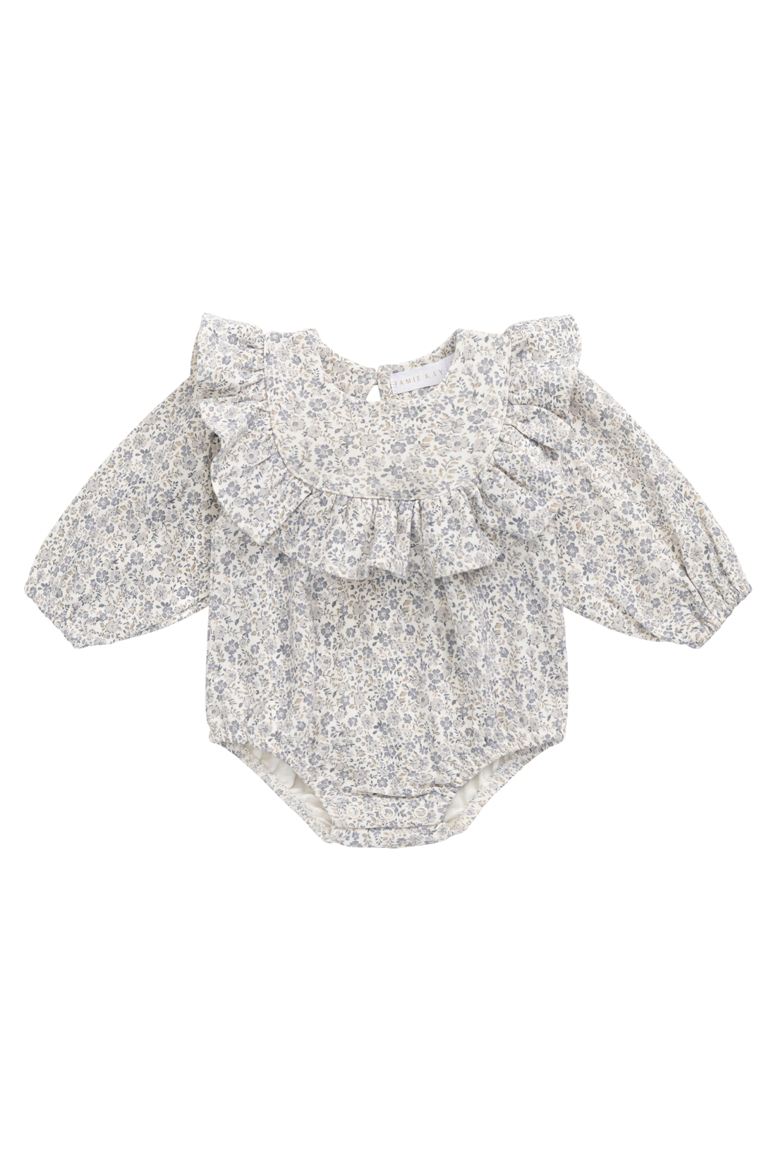 Organic Cotton Aurora Playsuit - Tully Grey Childrens Playsuit from Jamie Kay NZ