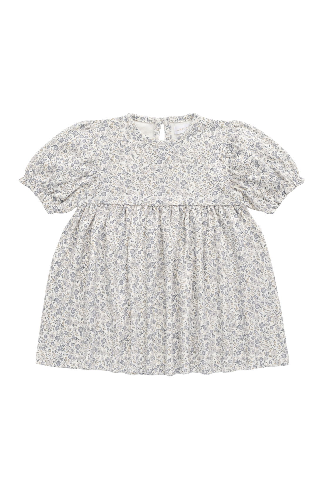 Organic Cotton Penny Dress - Tully Grey Childrens Dress from Jamie Kay NZ