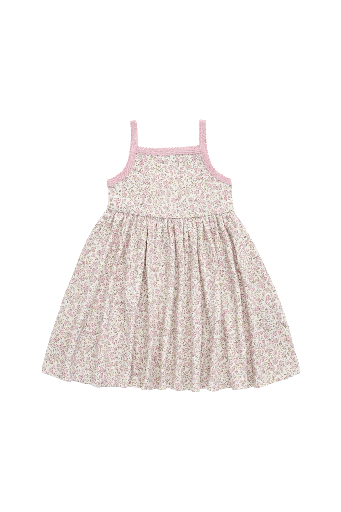 Organic Cotton Samantha Dress - Tully Mauve Childrens Dress from Jamie Kay NZ