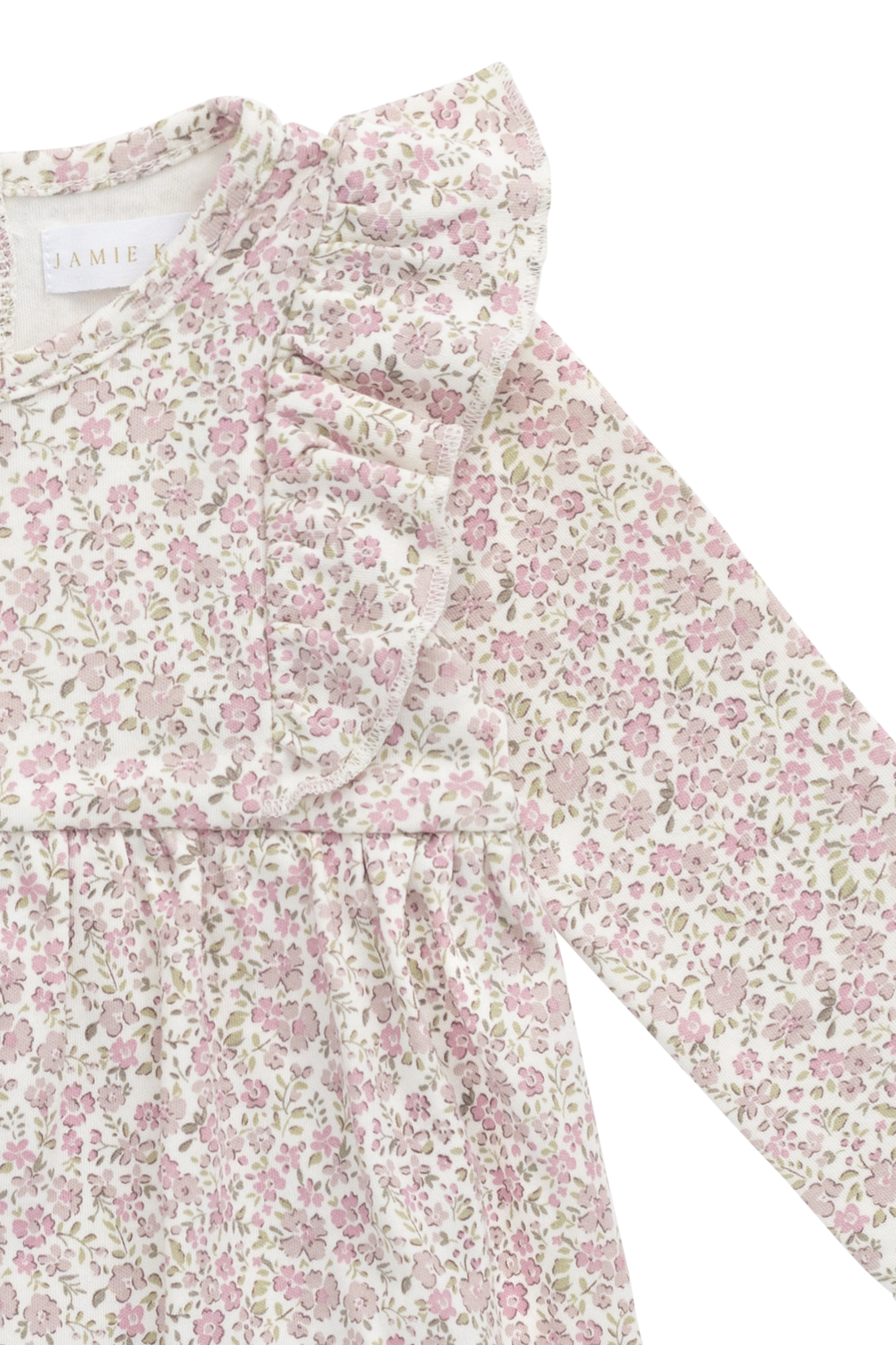 Organic Cotton Vivienne Playsuit - Tully Mauve Childrens Playsuit from Jamie Kay NZ