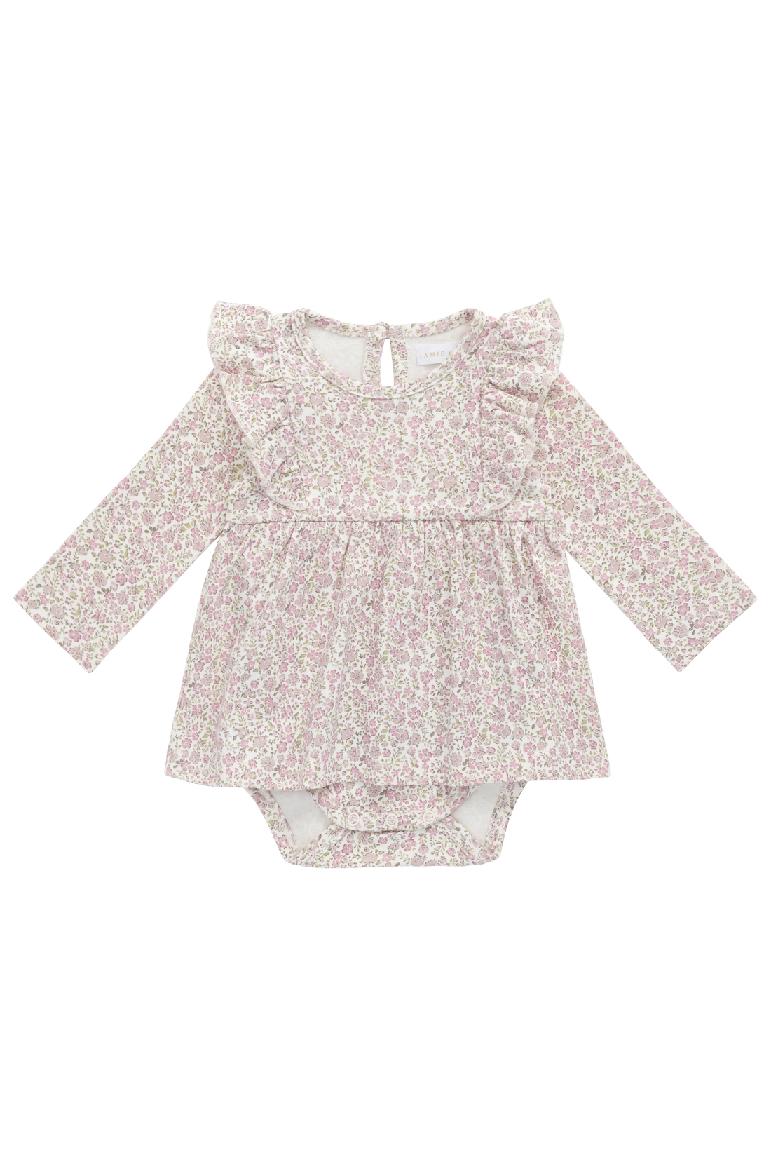 Organic Cotton Vivienne Playsuit - Tully Mauve Childrens Playsuit from Jamie Kay NZ