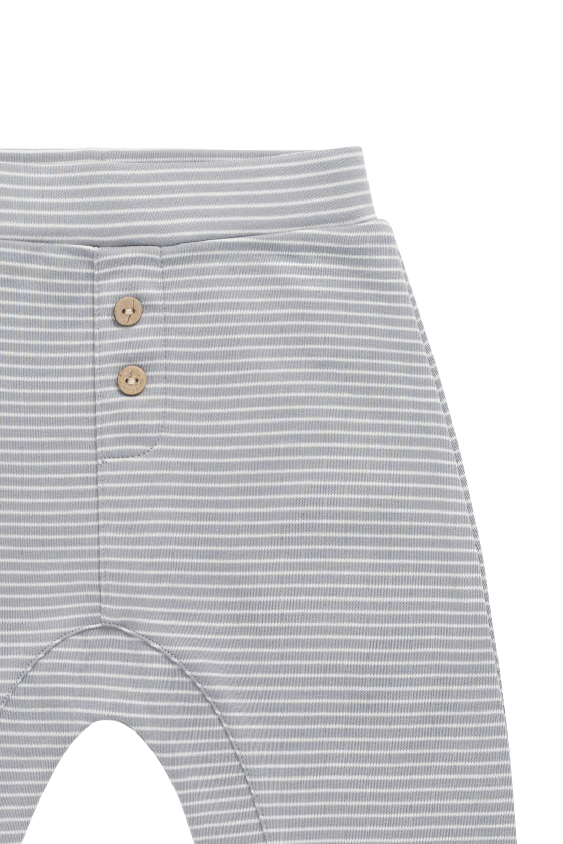 Pima Cotton Wesley Pant - Fine Stripe Missouri/Parchment Childrens Pant from Jamie Kay NZ