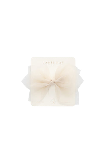 Fairy Bow - Blushed Rose Childrens Hair Bow from Jamie Kay NZ