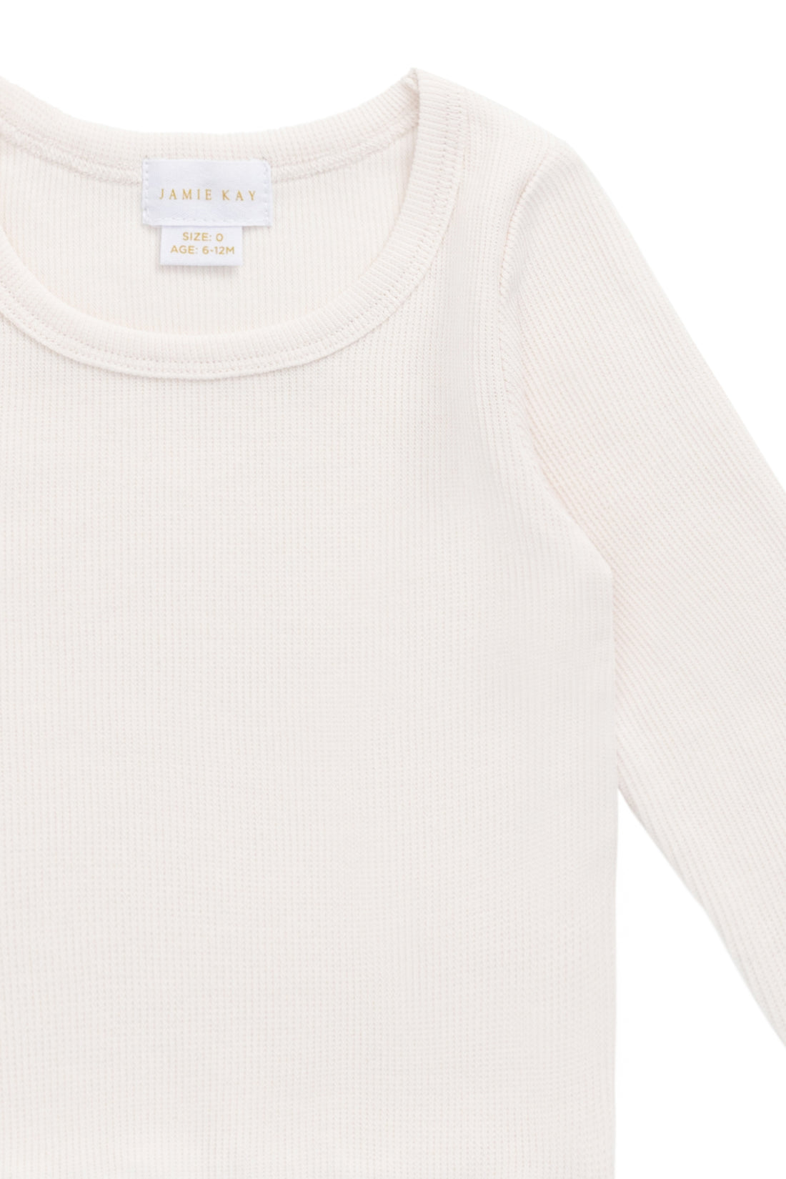 Cotton Fine Rib Agathe Top - Blushed Rose Childrens Top from Jamie Kay NZ