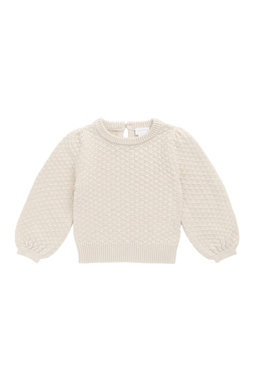 Harlow Jumper - Vanilla Childrens Top from Jamie Kay NZ