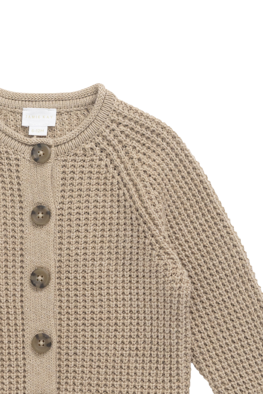 Lane Knit Cardigan - Sand Dune Marle Childrens Jumper from Jamie Kay NZ