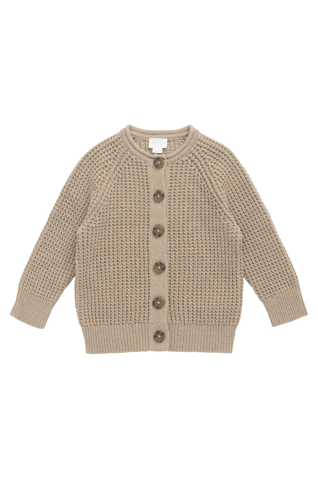 Lane Knit Cardigan - Sand Dune Marle Childrens Jumper from Jamie Kay NZ