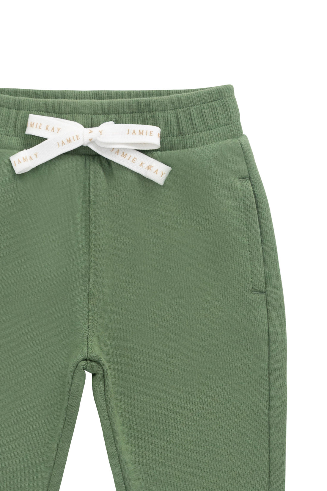 Organic Cotton Dominic Track Pant - Snow Pea Childrens Pant from Jamie Kay NZ