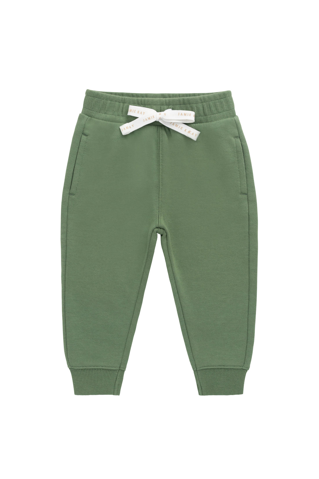 Organic Cotton Dominic Track Pant - Snow Pea Childrens Pant from Jamie Kay NZ