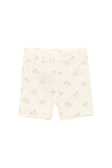 Organic Cotton Everyday Bike Short - Thelma Parchment Childrens Short from Jamie Kay NZ