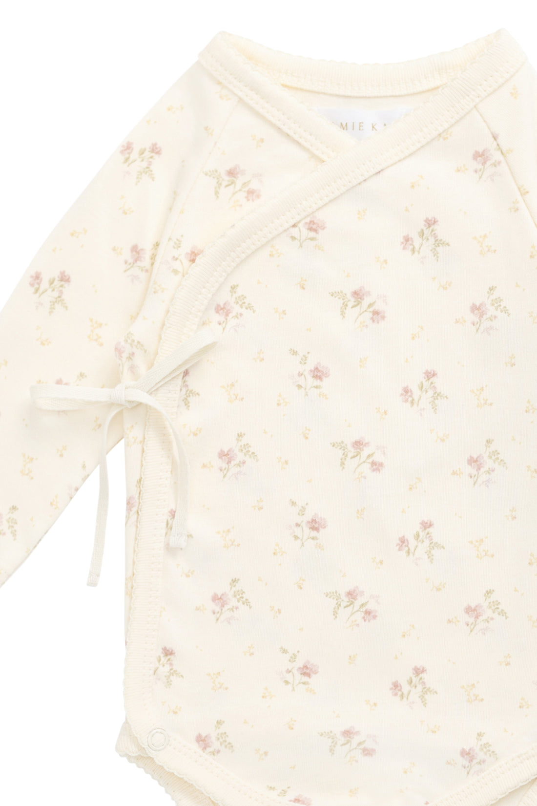 Organic Cotton Marina Bodysuit - Thelma Parchment Childrens Bodysuit from Jamie Kay NZ