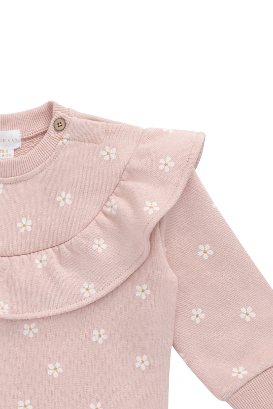 Organic Cotton Mckinley Sweatshirt - Josie Floral Childrens Top from Jamie Kay NZ