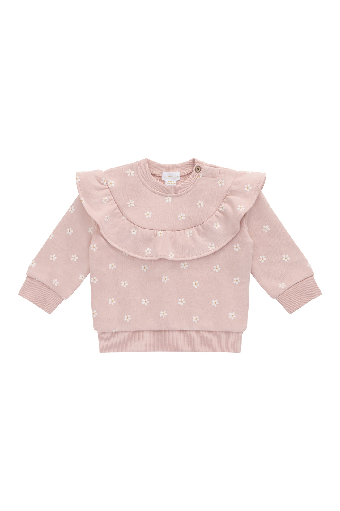 Organic Cotton Mckinley Sweatshirt - Josie Floral Childrens Top from Jamie Kay NZ
