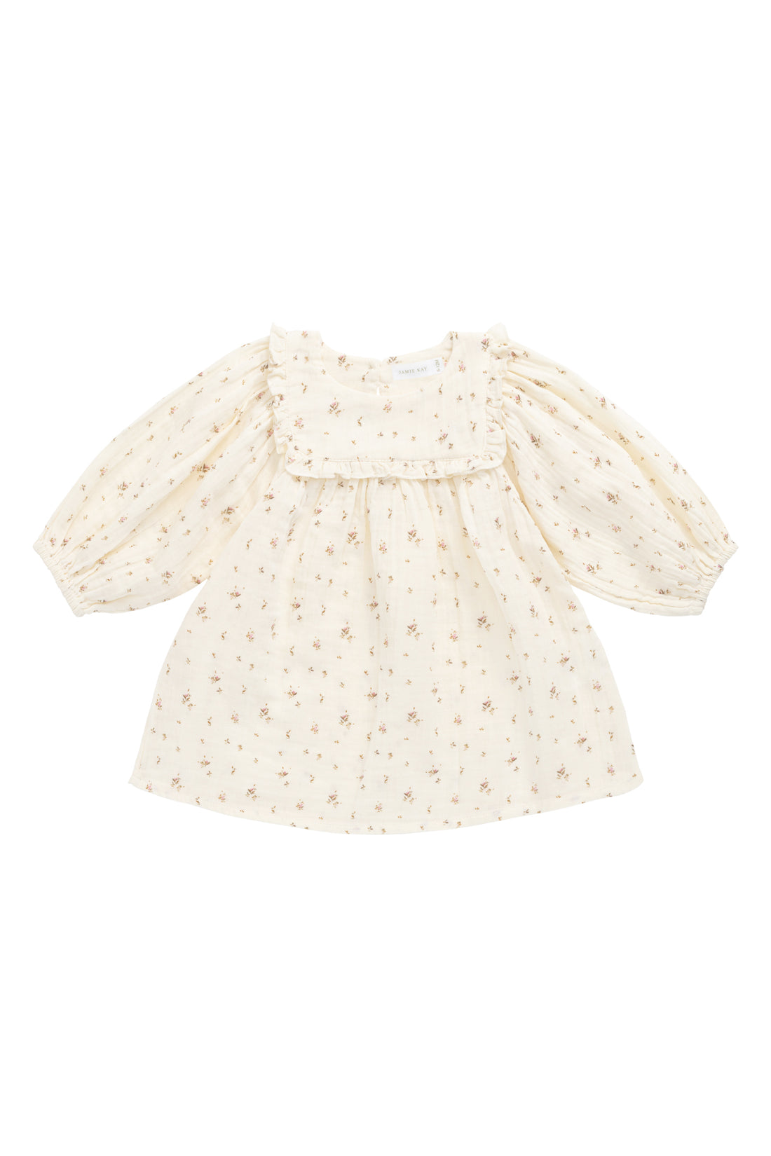 Organic Cotton Muslin Amira Dress - Dina Antique Childrens Dress from Jamie Kay NZ
