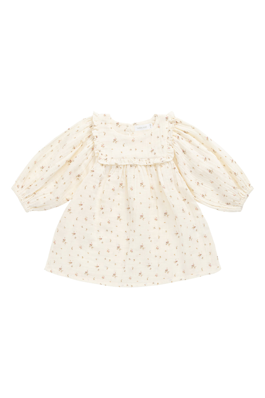 Organic Cotton Muslin Amira Dress - Dina Antique Childrens Dress from Jamie Kay NZ