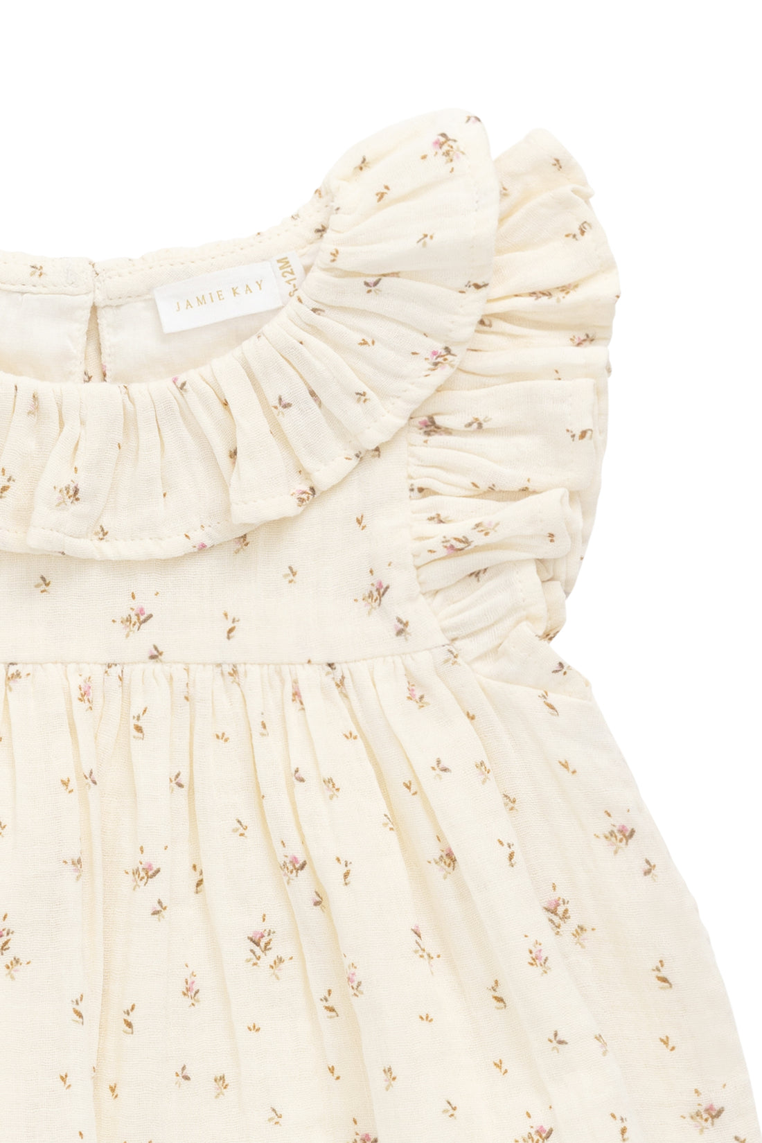 Organic Cotton Muslin Banks Blouse - Dina Antique Childrens Top from Jamie Kay NZ