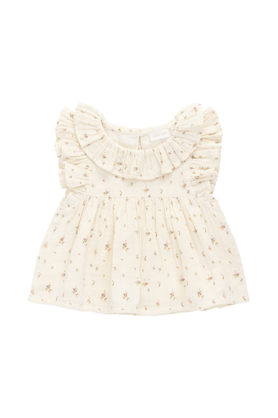 Organic Cotton Muslin Banks Blouse - Dina Antique Childrens Top from Jamie Kay NZ