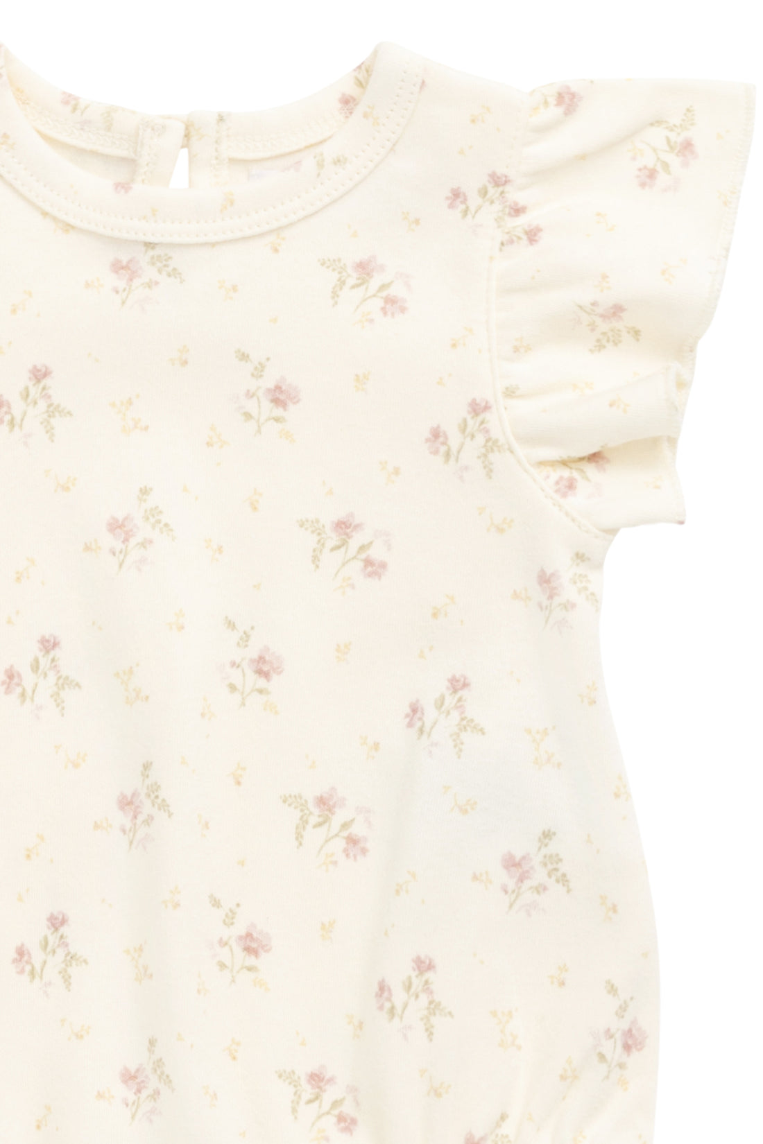 Organic Cotton Sage Onepiece - Thelma Parchment Childrens Onepiece from Jamie Kay NZ