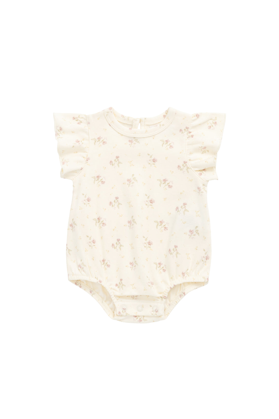 Organic Cotton Sage Onepiece - Thelma Parchment Childrens Onepiece from Jamie Kay NZ