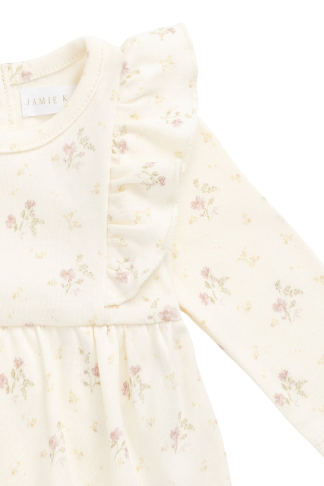 Organic Cotton Vivienne Playsuit - Thelma Parchment Childrens Playsuit from Jamie Kay NZ