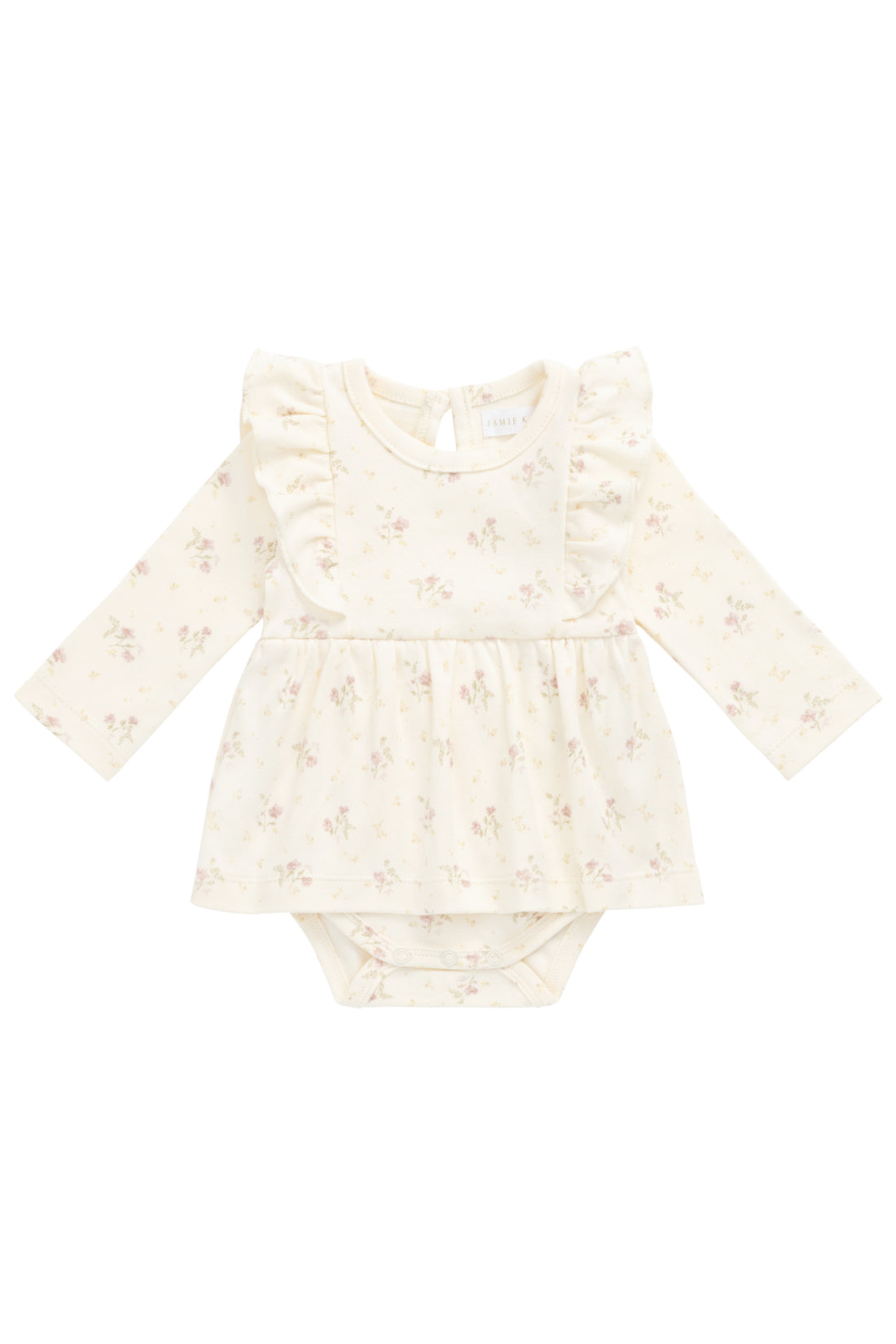 Organic Cotton Vivienne Playsuit - Thelma Parchment Childrens Playsuit from Jamie Kay NZ
