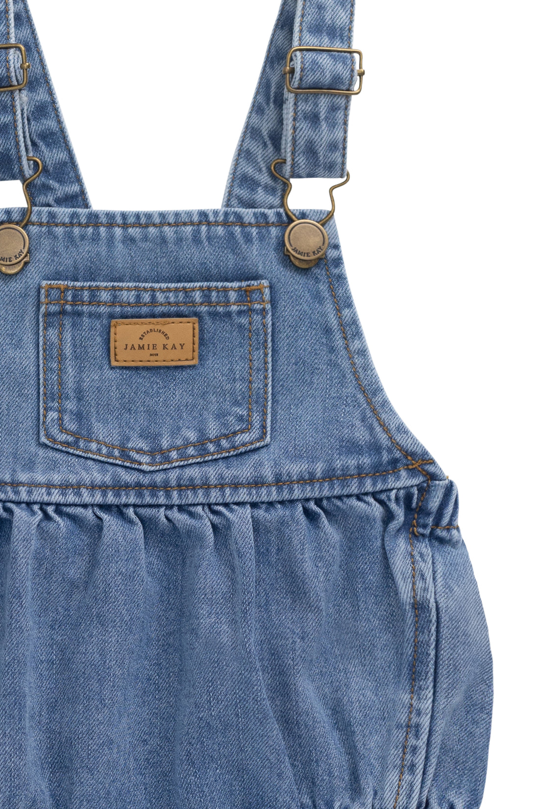 Pax Playsuit - Vintage Denim Childrens Playsuit from Jamie Kay NZ