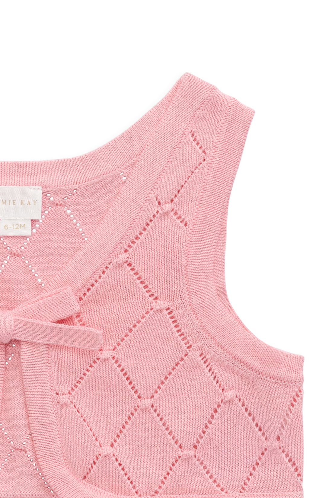 Lilah Knitted Vest - Bubblegum