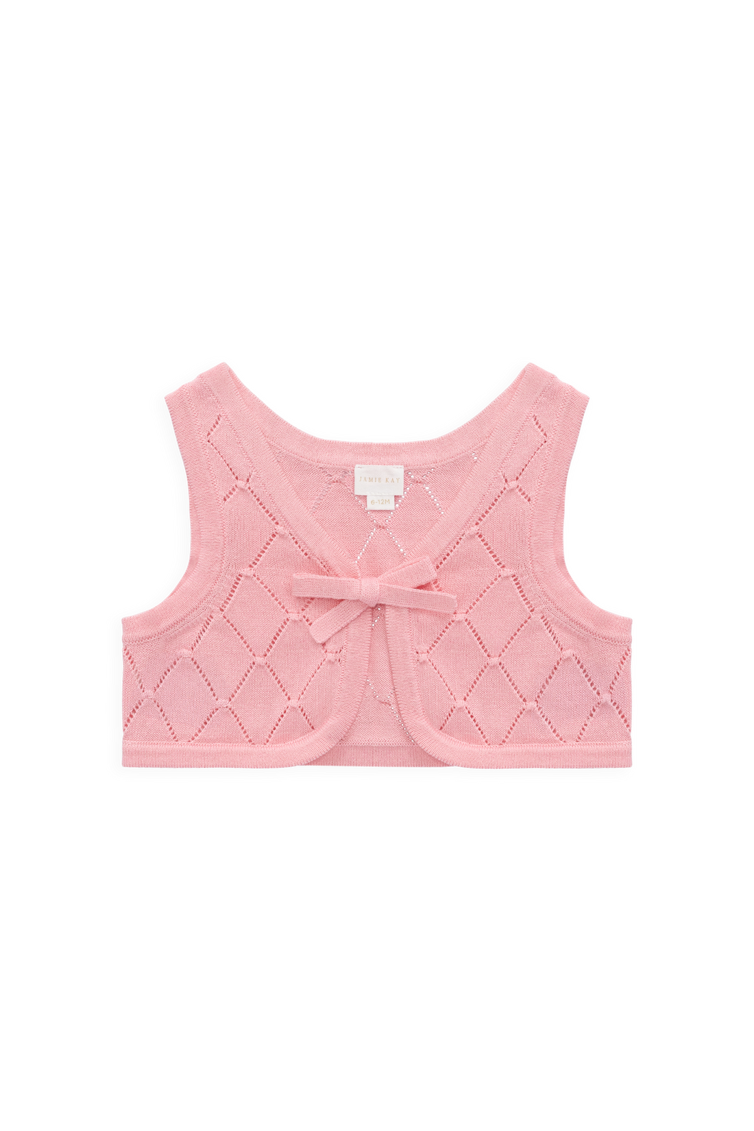 Lilah Knitted Vest - Bubblegum