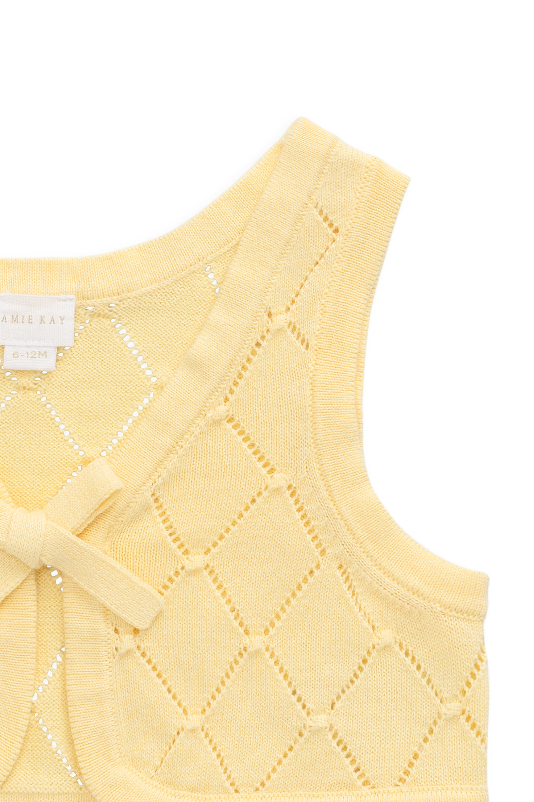 Lilah Knitted Vest - Lemonade