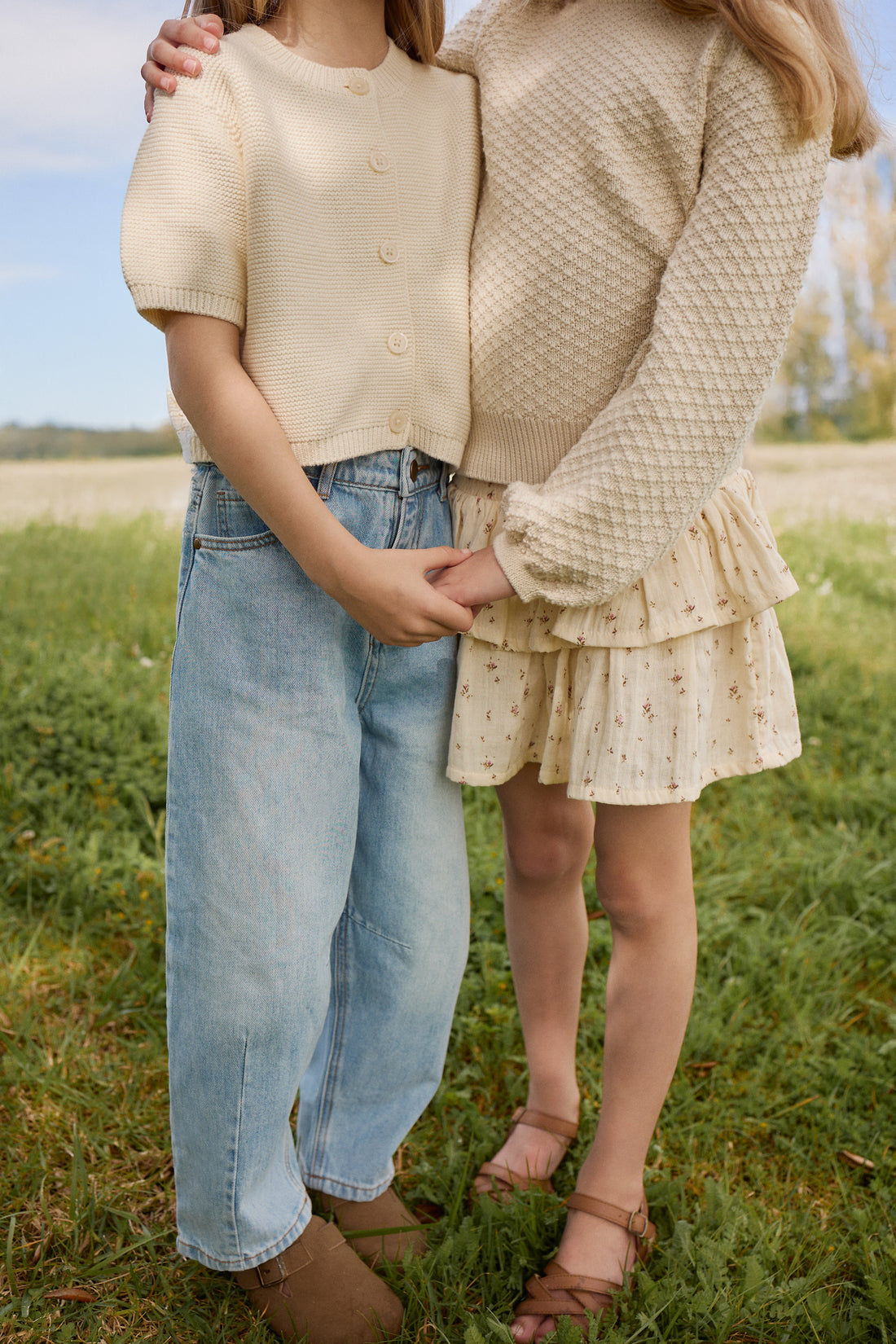 Organic Cotton Muslin Samantha Skirt - Dina Antique Childrens Skirt from Jamie Kay NZ