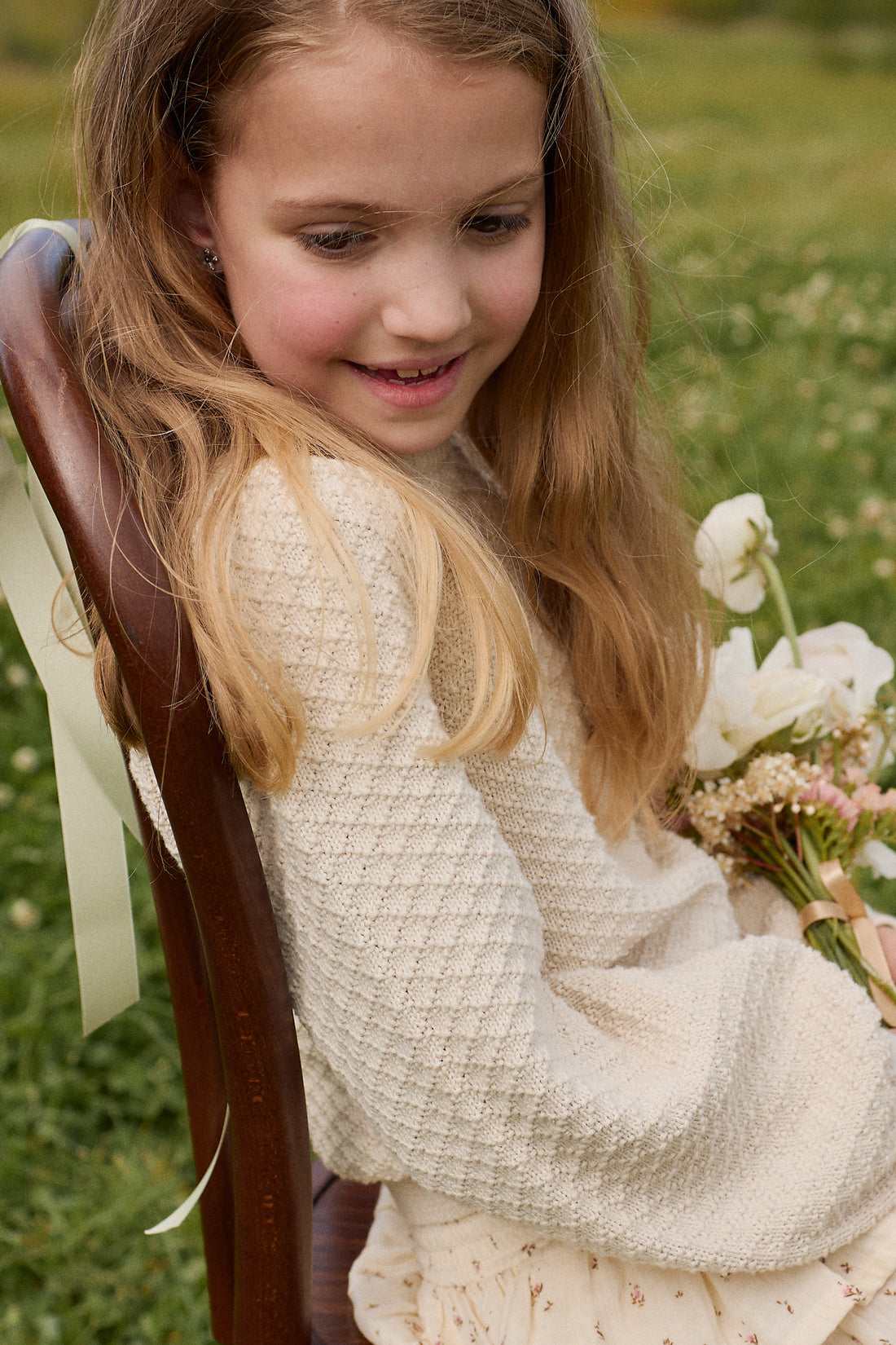 Harlow Jumper - Vanilla Childrens Top from Jamie Kay NZ