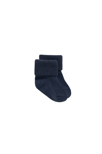 Classic Rib Sock - Charter Childrens Sock from Jamie Kay NZ