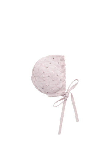 Emily Bonnet - Dusty Violet Marle Childrens Bonnet from Jamie Kay NZ