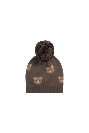 Ethan Hat - Bobbie Bear Canteen Childrens Beanie from Jamie Kay NZ