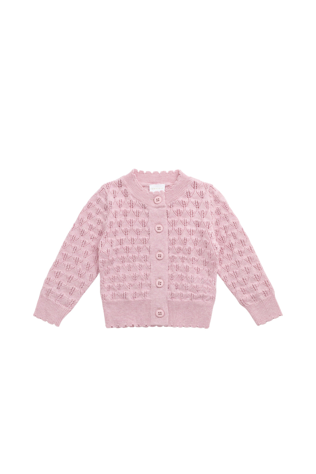 Magnolia Cardigan - Sweet Pink Marle Childrens Cardigan from Jamie Kay NZ