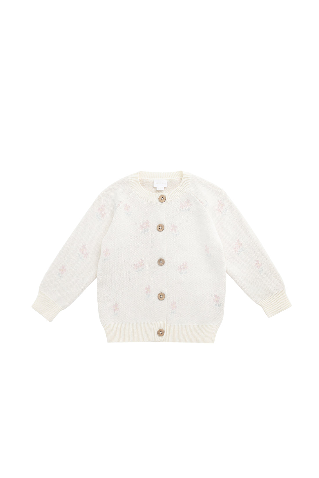 Meadow Cardigan - Larissa Egret Childrens Cardigan from Jamie Kay NZ