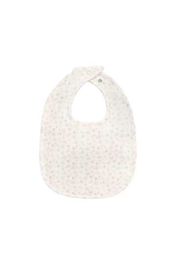Organic Cotton Bib - Aries Mauve Childrens Bib from Jamie Kay NZ