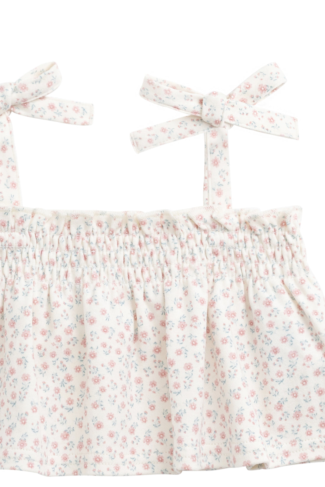Organic Cotton Emmeline Top - Posy Garden Pink Childrens Top from Jamie Kay NZ