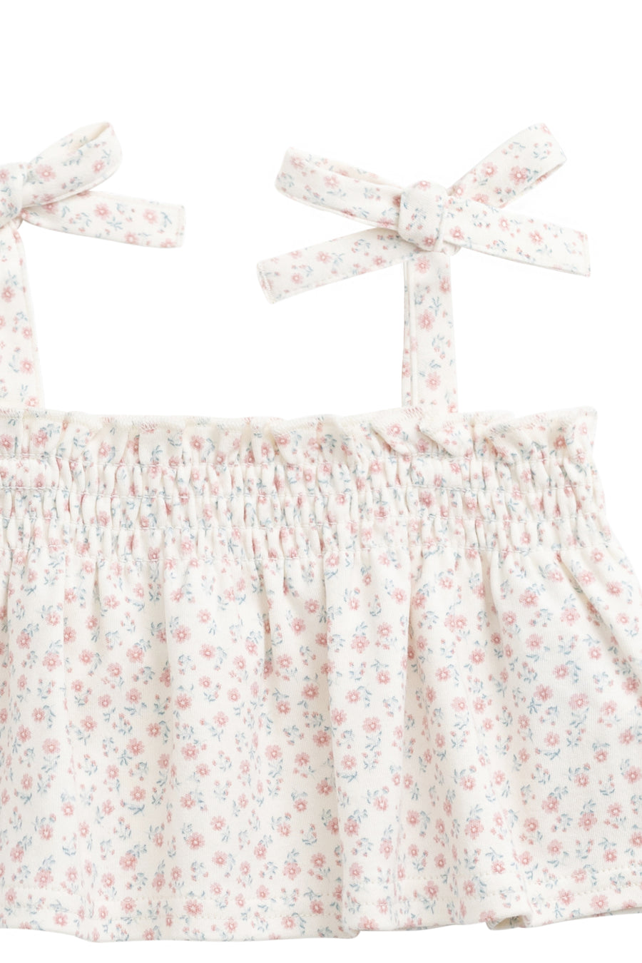 Organic Cotton Emmeline Top - Posy Garden Pink Childrens Top from Jamie Kay NZ