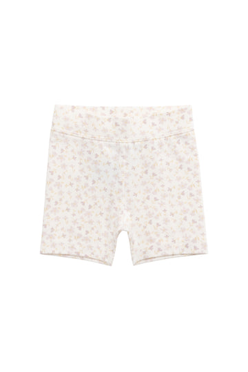 Organic Cotton Everyday Bike Short - Aries Mauve Childrens Short from Jamie Kay NZ