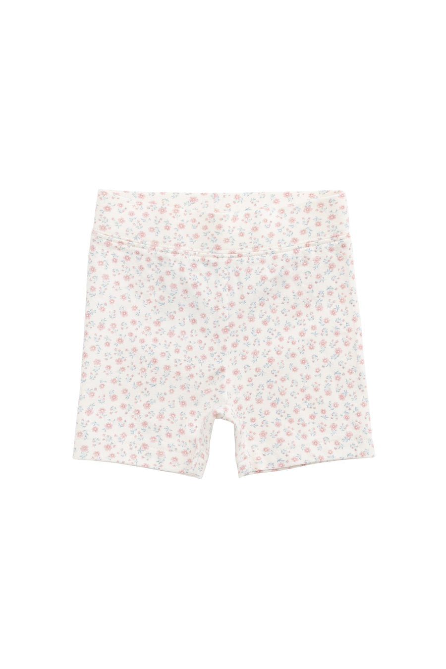 Organic Cotton Everyday Bike Short - Posy Garden Pink Childrens Short from Jamie Kay NZ