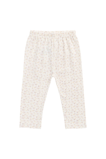 Organic Cotton Everyday Legging - Aries Mauve Childrens Legging from Jamie Kay NZ