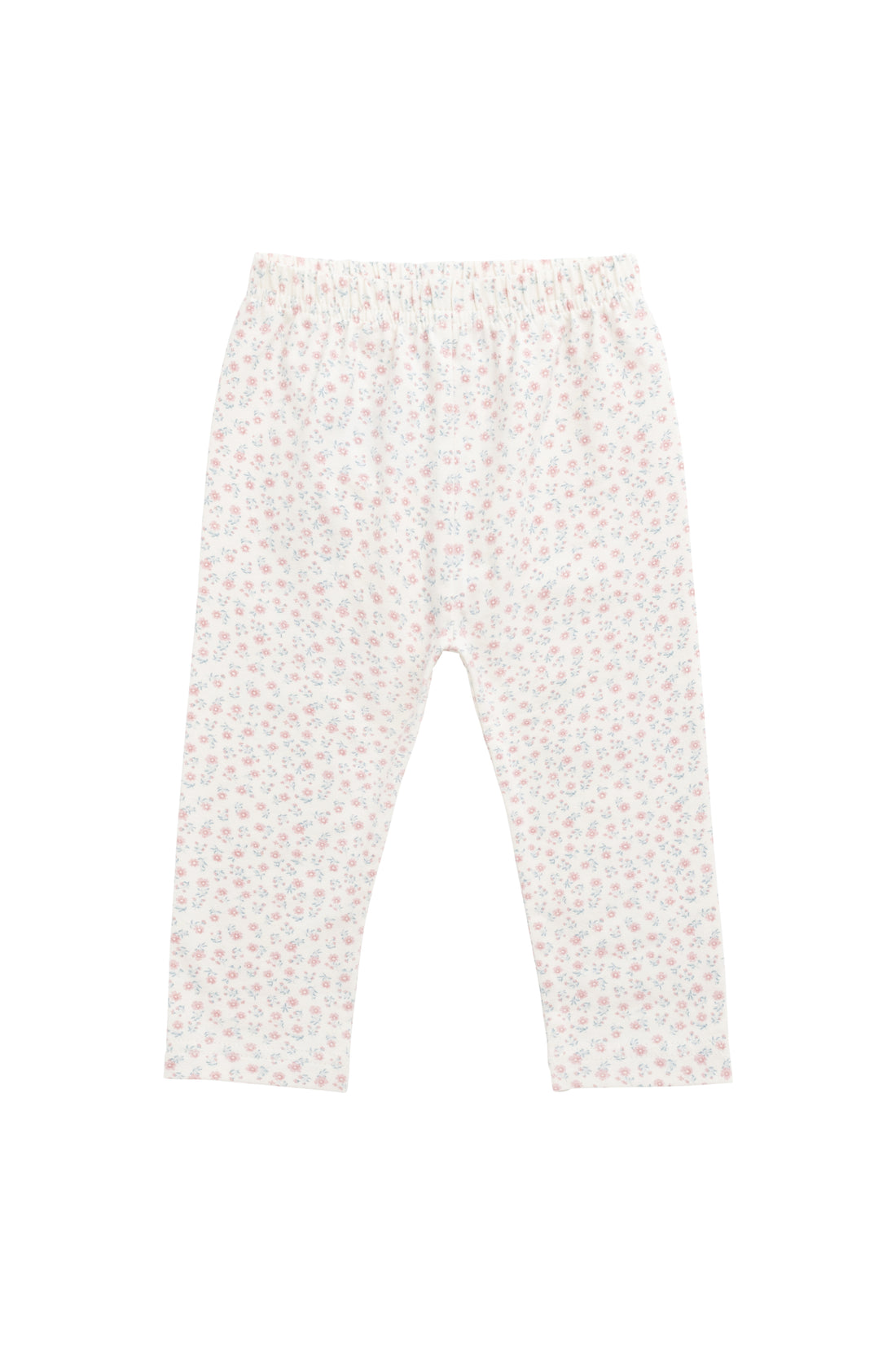 Organic Cotton Everyday Legging - Posy Garden Pink Childrens Legging from Jamie Kay NZ
