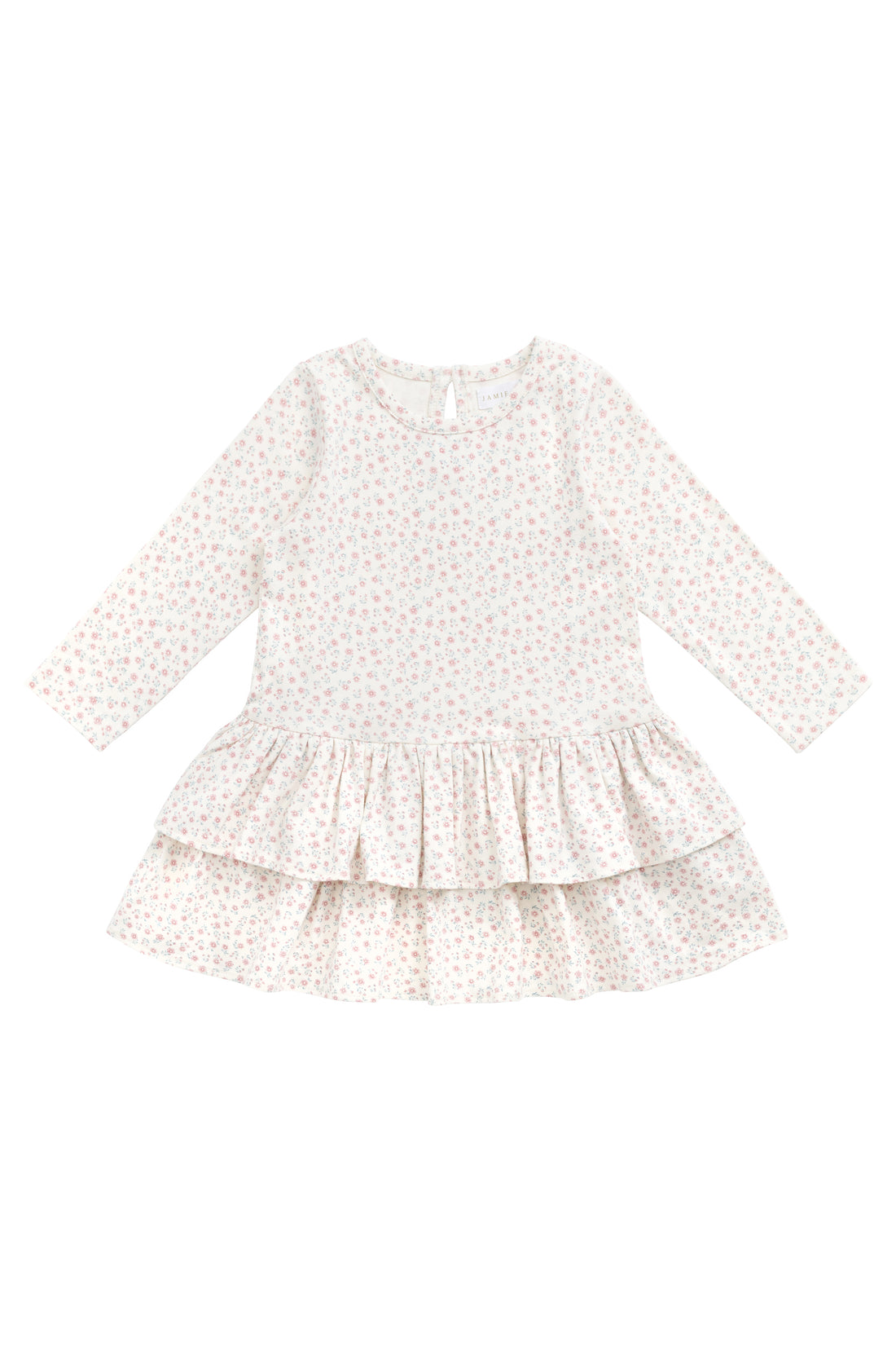 Organic Cotton Fayette Dress - Posy Garden Pink Childrens Dress from Jamie Kay NZ