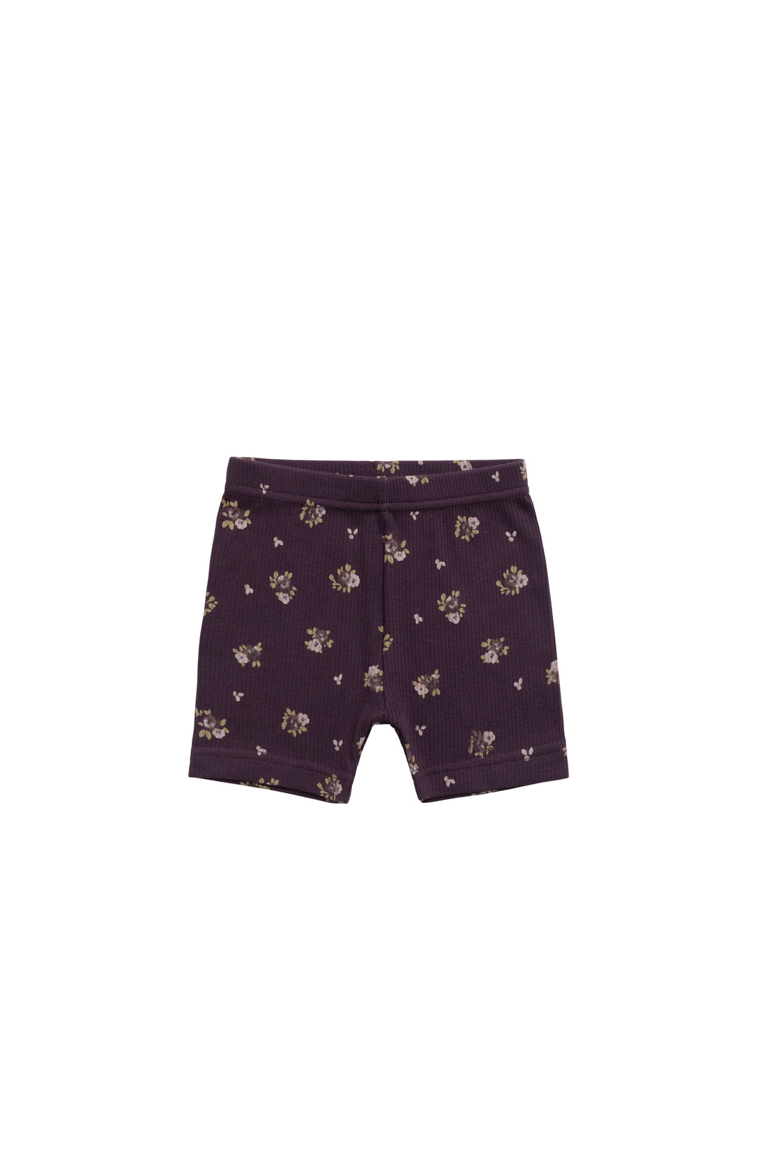 Organic Cotton Fine Rib Everyday Bike Short - Simone Huckleberry Childrens Short from Jamie Kay NZ